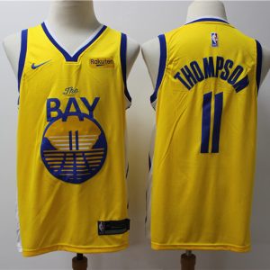 Warriors #11 Klay Thompson Gold Swingman Statement Edition 2019-2020 Jersey