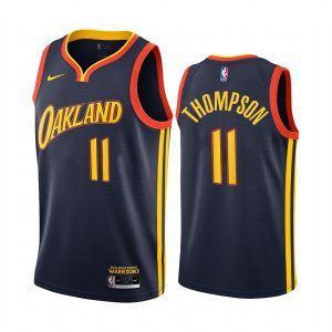 NBA Golden State Warriors #11 Klay Thompson 2020-21 City Edition Navy Jersey