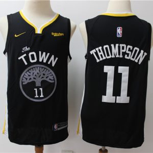 Warriors #11 Klay Thompson Black Swingman Icon Edition 2019-2020 Jersey