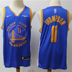 Warriors #11 Klay Thompson Blue Swingman Icon Edition 2019-2020 Jersey