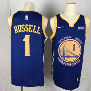 Nike NBA Golden State Warriors #1 Russell Blue Jersey