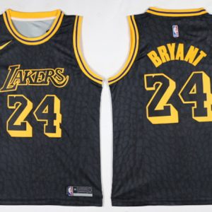 Nike NBA Los Angeles Lakers #24 Bryant Black New Jersey
