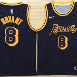 Nike NBA Los Angeles Lakers #8 Bryant Black New Jersey