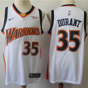NBA Warrior 35 Kevin Durant White Nike Throwback Men Jersey