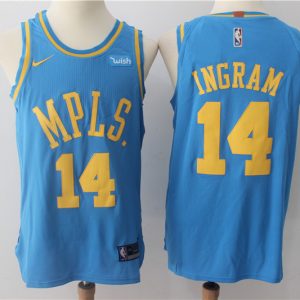 Nike NBA Los Angeles Lakers #14 Ingram Blue Jersey