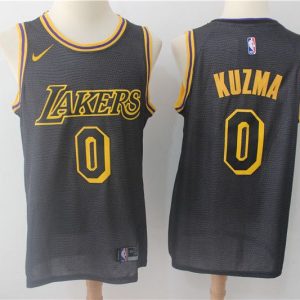 NBA Los Angeles Lakers #0 Kuzma Black City Jersey