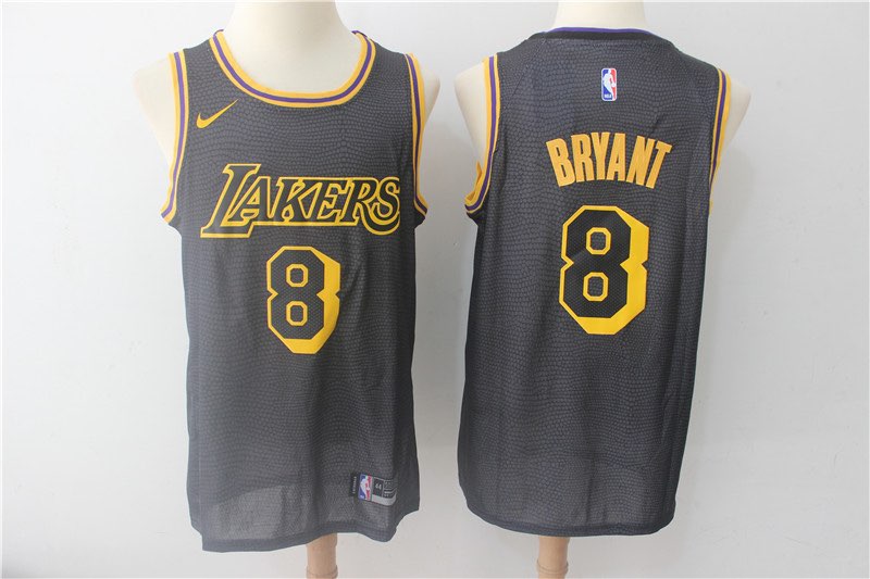 NBA Los Angeles Lakers #8 Bryant Black City Jersey