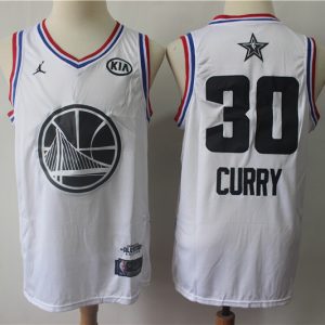 NBA Golden State Warriors #30 Curry 2019 All-Star White Swingman Men Jersey