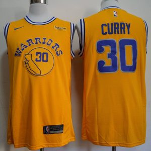 Nike Golden State Warriors City Edition Swingman #30 Curry Yellow Jersey