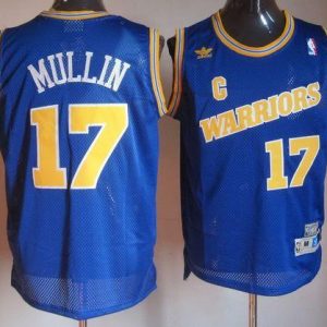 Men's Adidas Golden State Warriors #17 Chris Mullin Swingman Royal Blue New Throwback Jersey