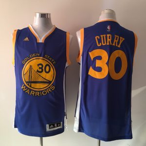 NBA Golden State Warriors #30 Curry Blue Jersey