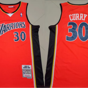 NBA Golden State Warriors #30 Curry Orange Jersey