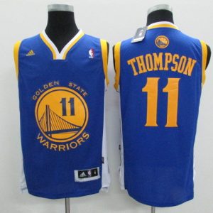 NBA Golden State Warriors #11 Thompson Blue Jersey