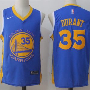 NBA Golden State Warriors #35 Durant Blue New Jersey