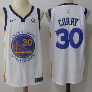 Nike NBA Golden State Warriors #30 Curry White Jersey
