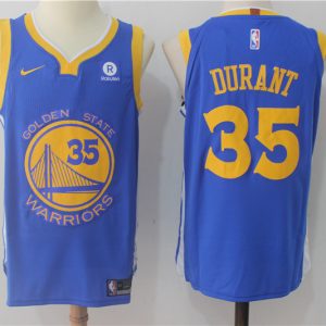 Nike NBA Golden State Warriors #35 Durant Blue Jersey