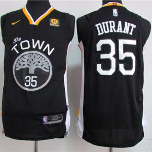 Nike NBA Golden State Warriors #35 Durant Black New Jersey