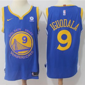 Nike NBA Golden State Warriors #9 Iguodala Blue Jersey