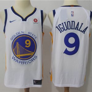 Nike NBA Golden State Warriors #9 Iguodala White Jersey