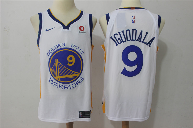 Nike NBA Golden State Warriors #9 Iguodala White Jersey