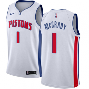 Nike Detroit Pistons Tracy McGrady White Swingman Men's Jersey