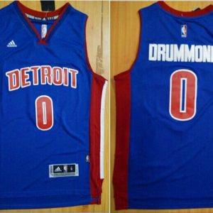 NBA Detroit Pistons #0 Drummond Blue Jersey