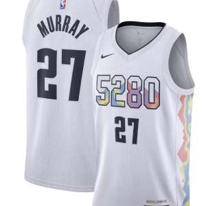 Men's Denver Nuggets #27 Jamal Murray 2024-25 City Edition Stitched Jersey