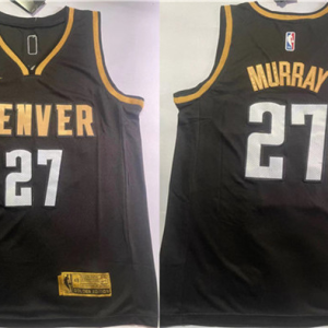 NBA Denver Nuggets #27 Jamal Murray Black With NO.6 Patch Stitched Jersey