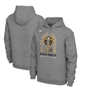 Men's Denver Nuggets Heather Gray 2023 NBA Finals Champions Locker Room