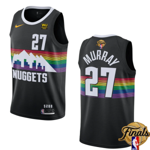 NBA Denver Nuggets #27 Jamal Murray Black 2023 Finals City Edition Stitched Basketball Jersey