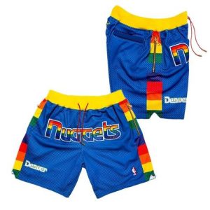 NBA Denver Nuggets Blue Shorts