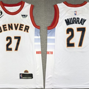 NBA Denver Nuggets #27 Jamal Murray Silver 2022/23 City Edition With NO.6 Patch Jersey