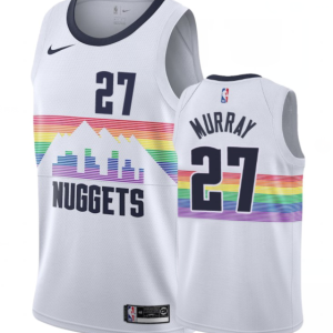 NBA Denver Nuggets White #27 Jamal Murray Icon Edition Jersey