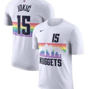 NBA Denver Nuggets #45 Jokic City Edition White T-Shirt