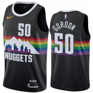 NBA Denver Nuggets #50 Aaron Gordon 2019-20 City Black Jersey
