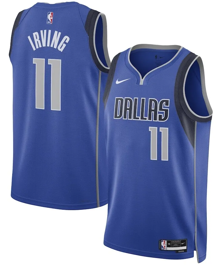 Men's Dallas Mavericks #11 Kyrie Irving Blue Icon Edition Stitched Basketball Jersey