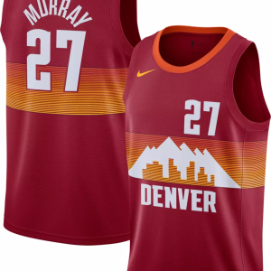 NBA Denver Nuggets #27 Jamal Murray Red 2020/21 Swingman City Edition Jersey