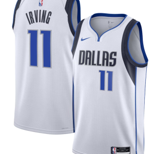 Men's Dallas Mavericks #11 Kyrie Irving White Association Edition Stitched Basketball Jersey