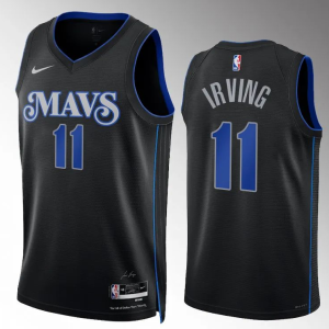 Men's Dallas Mavericks #11 Kyrie Irving Black 2023-24 City Edition Stitched Basketball Jersey