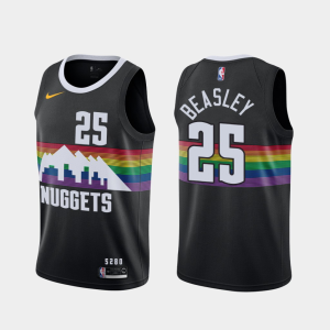 Men's NBA Denver Nuggets #25 Malik Beasley 2019-20 City Jersey