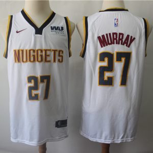 NBA Denver Nuggets #27 Jamal Murray White Swingman 2018-19 Jersey