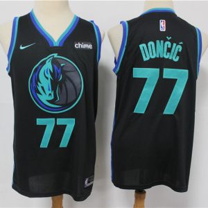 NBA Dallas Mavericks #77 Luka Doncic Black Nike Jersey