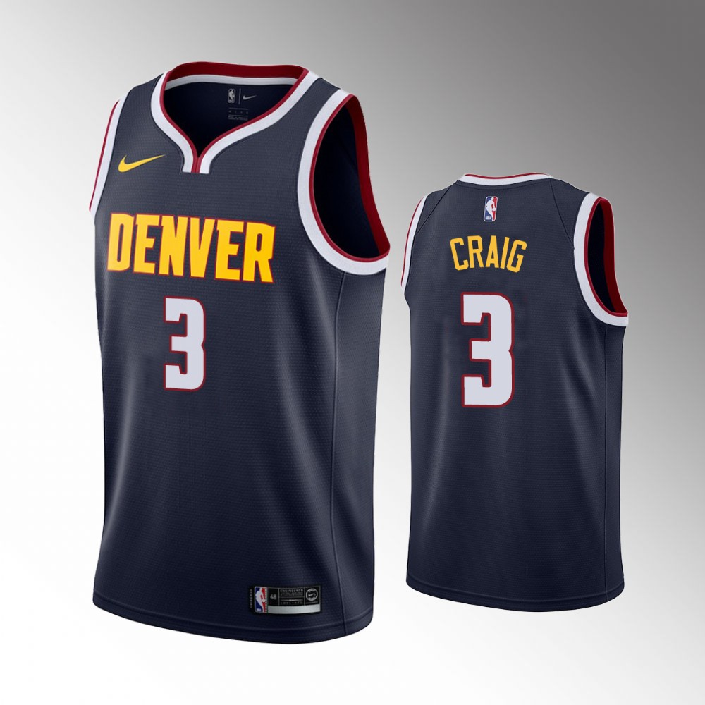 NBA Denver Nuggets #3 Torrey Craig Statement Navy Swingman 2018-19 Jersey