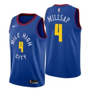 NBA Denver Nuggets #4 Milisap Statement Blue 2018-19 Jersey