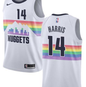 NBA Denver Nuggets #14 Harris New 2018/19 City Edition Swingman White Jersey