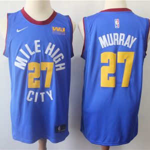 NBA Denver Nuggets #27 Jamal Murray Statement Blue 2018-19 Jersey