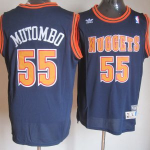 NBA #55 Blue Mutombo Denver Nuggets jersey