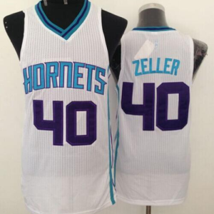 Revolution 30 Hornets #40 Cody Zeller White Stitched NBA Jersey
