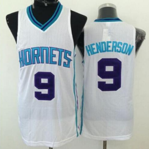 Revolution 30 Hornets #9 Gerald Henderson Light Blue Stitched NBA Jersey