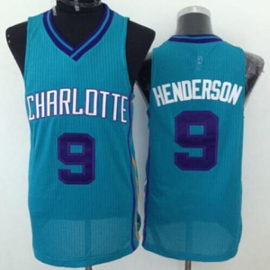 Revolution 30 Hornets #9 Gerald Henderson Light Blue Stitched NBA Jersey
